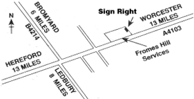 Sign Right fromes hill Map